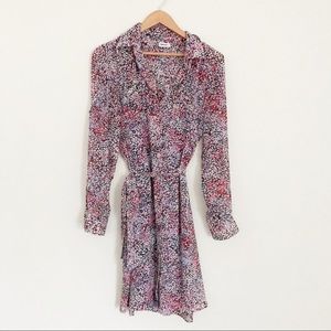 DKNYC Floral Shirt Dress